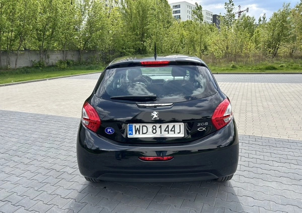 Peugeot 208 cena 23900 przebieg: 82794, rok produkcji 2012 z Warszawa małe 92